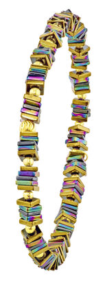 Farbenfrohes Armband mit echt Hämatit 