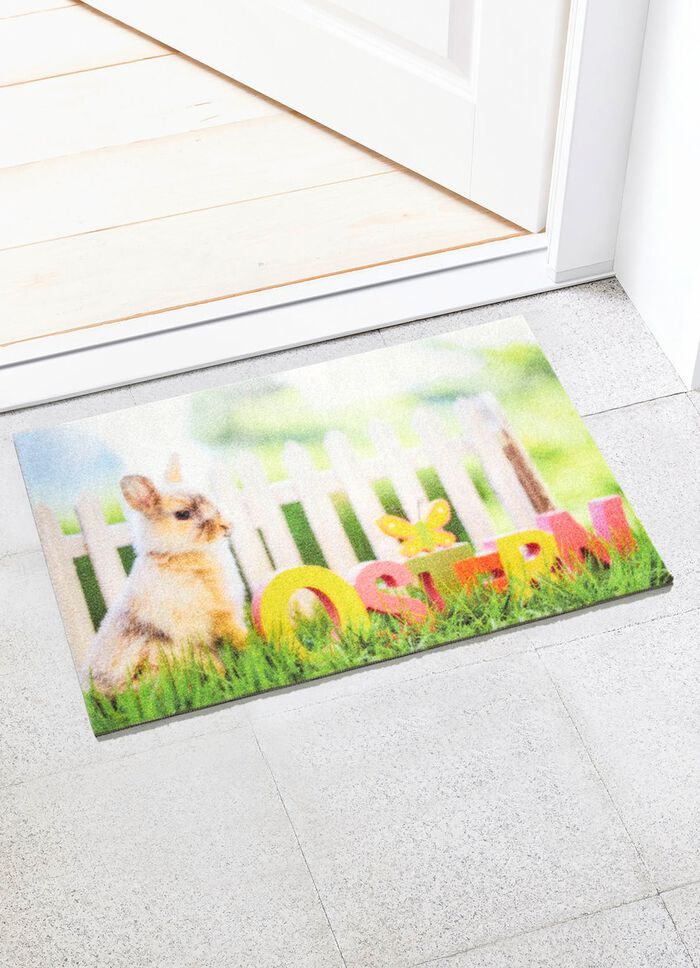 Fu&szlig;matte mit Osterhasen-Motiv 
