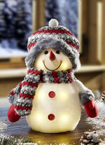 Batteriebetriebener LED-Schneemann 