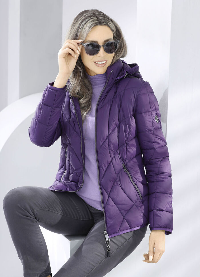 Jacke mit abnehmbarer Kapuze