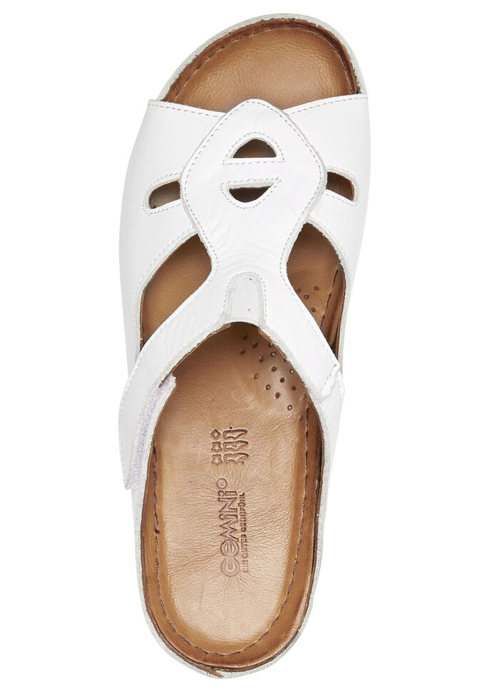 Gemini Pantolette mit dekorativem Gummizug WEISS