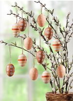 Ostereier mit fr&uuml;hlingshaftem Motiv, 12er-Set 