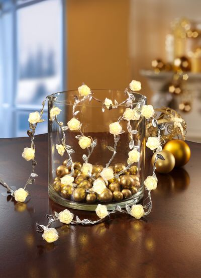 LED-Lichterkette Rosen 