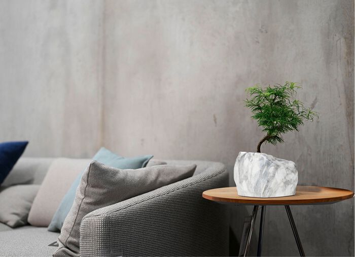 Pflanzen&uuml;bertopf von Botanyia in edler Naturstein-Optik 