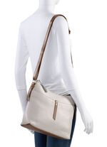 Laurina Tasche aus Vollrindnappaleder KIESEL-COGNAC