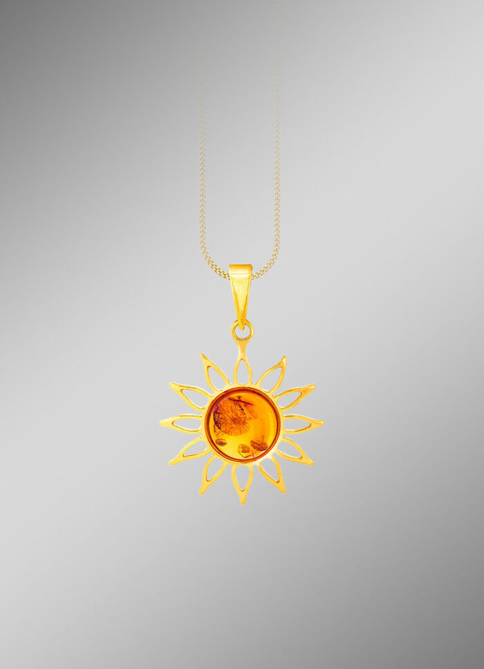 Wunderschöner Anhänger mit echt Bernstein 