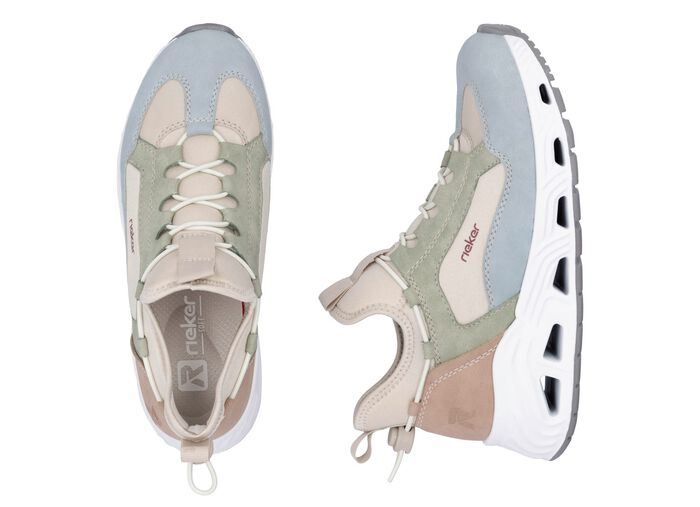 Rieker, stylische Damen-Boots, Weite G, mit herausnehmbarem Fu&szlig;bett MULTICOLOR