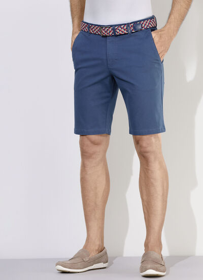 Lässige "Redpoint"-Bermudas mit Stoffgürtel in 3 Farben 