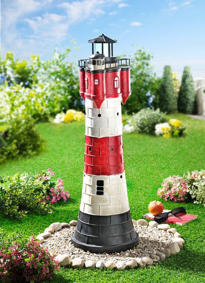 Wetterfester Solar-Leuchtturm XL 