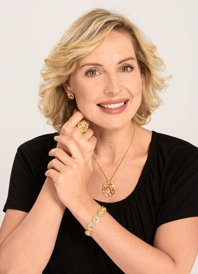 Mattierte Clipstecker mit Zirkonia 