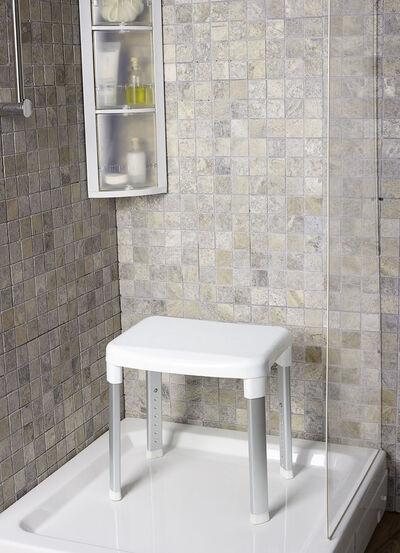 Dusch- und Badehocker mit extra großer Sitzfläche 