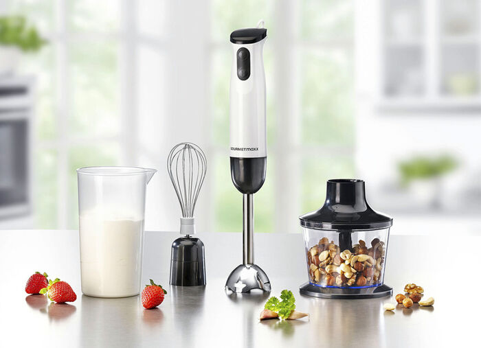 Multistabmixer-Set mit hochwertiger Edelstahlklinge 