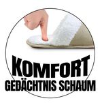 Pl&uuml;sch-Hausschuhe in Wildleder-Optik BEIGE