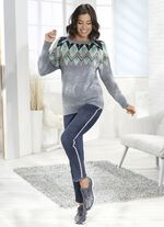 Edel-Jeans mit Strasssteinchen DUNKELBLAU