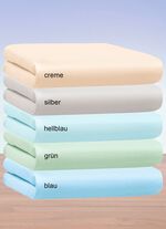 Kuschelige und warme Winterflausch-Spannbettt&uuml;cher HELLBLAU