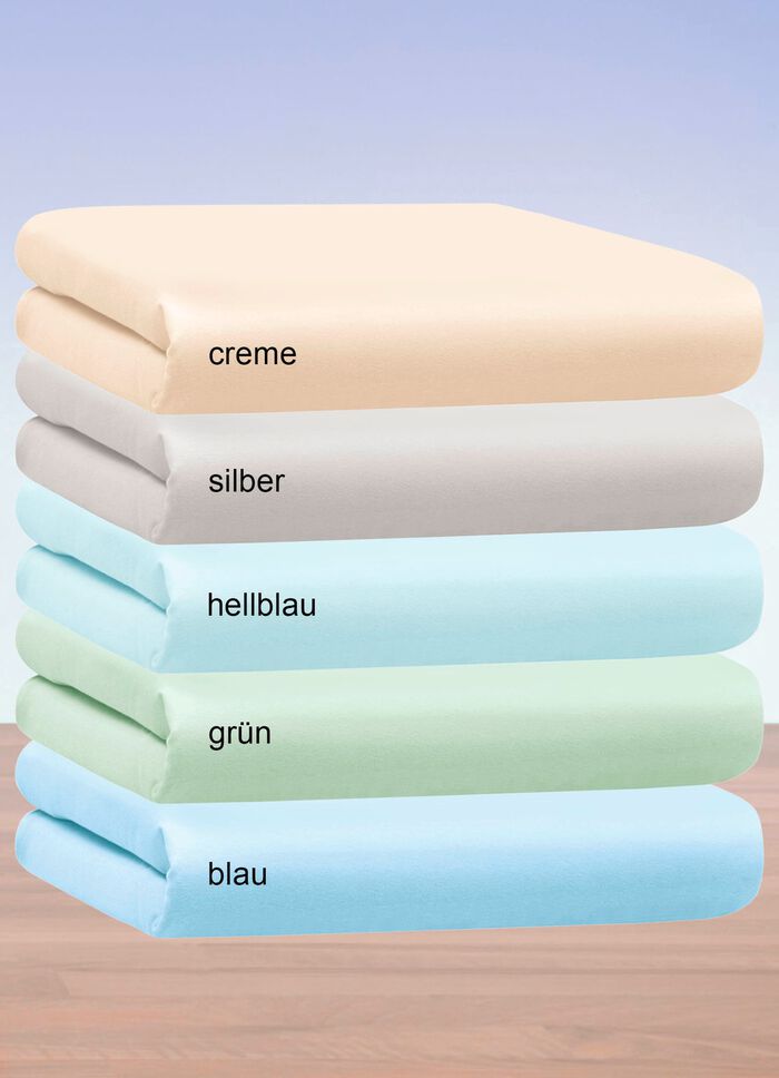 Kuschelige und warme Winterflausch-Spannbettt&uuml;cher HELLBLAU