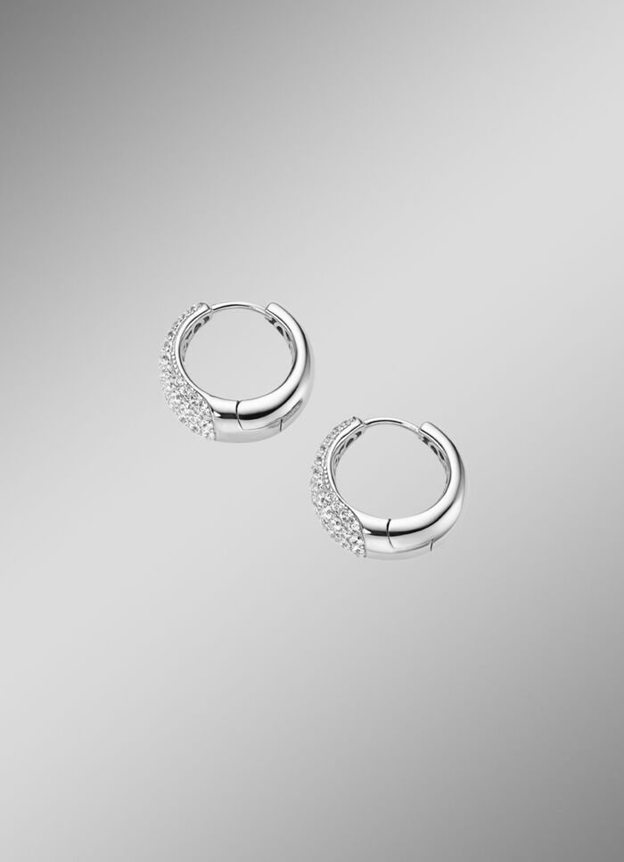 Klappcreolen mit Zirkonia 