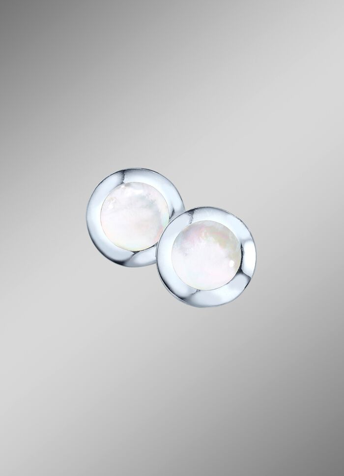 Ohrclips mit echt Perlmutt 