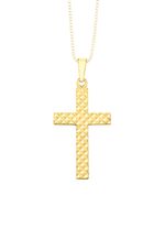 Kreuz-Anh&auml;nger mit Diamantmuster 