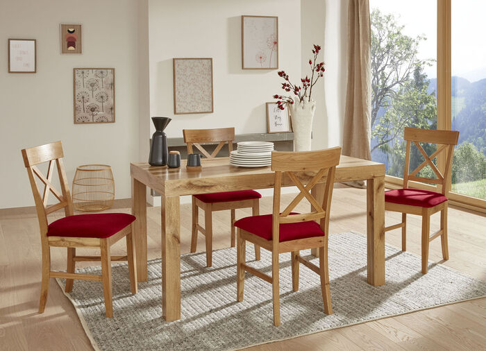 Hochwertige Esszimmermöbel WILDEICHE-ROT