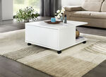 Topaktueller Couchtisch mit Schubladen WEISS