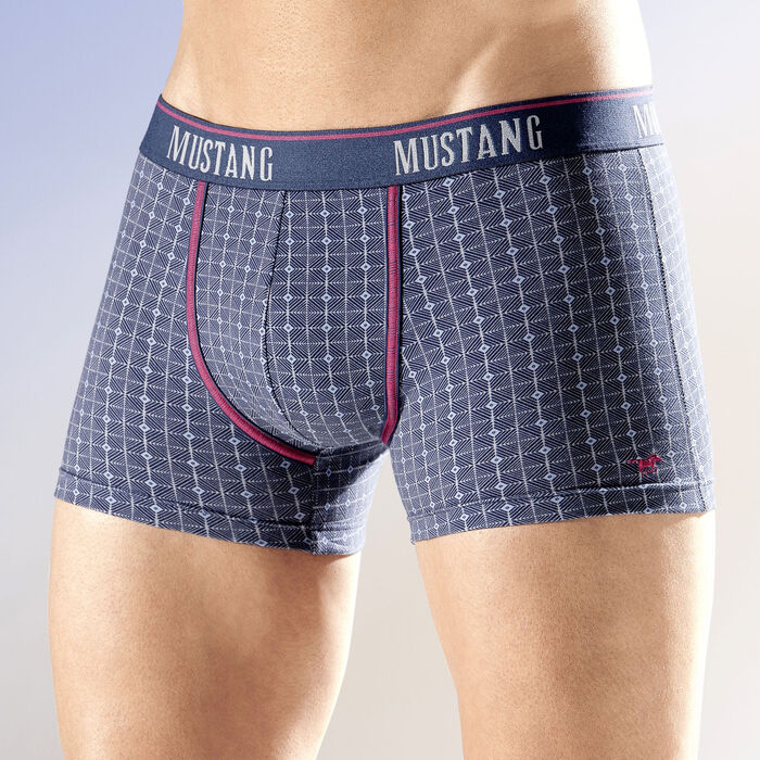 Mustang, Dreierpack Pants, kariert NAVY-BUNT