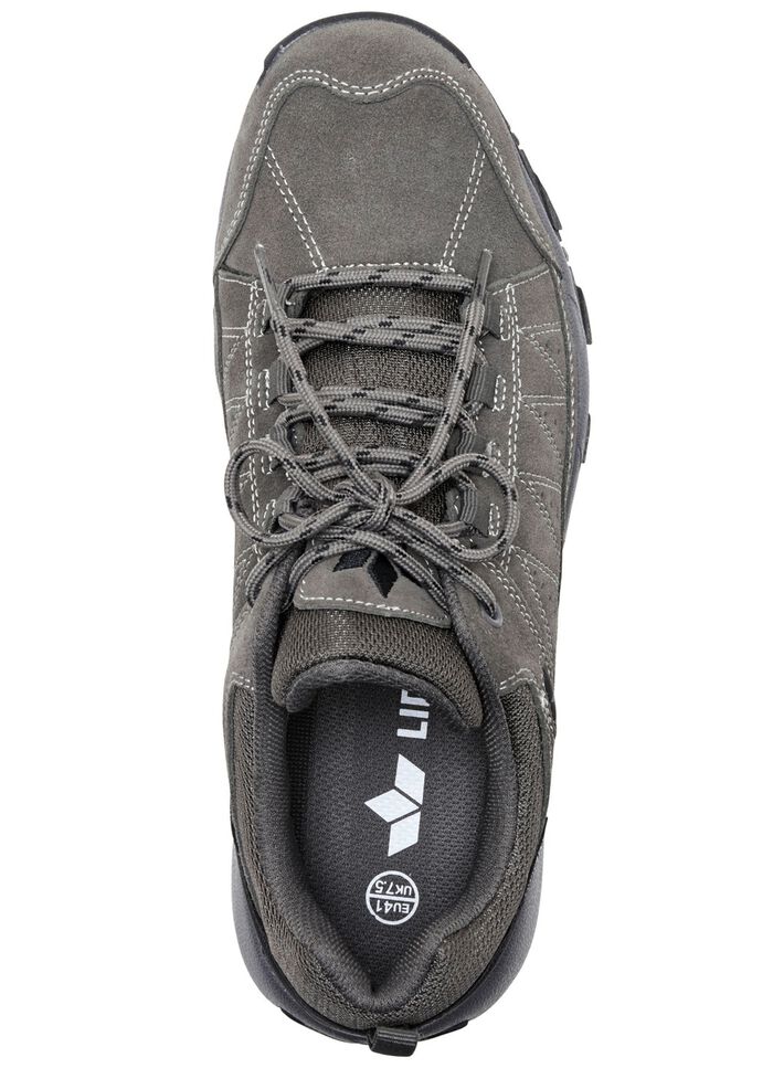 Atmungsaktive Herren-Schn&uuml;rschuhe, mit herausnehmbarem Fu&szlig;bett GRAFIT