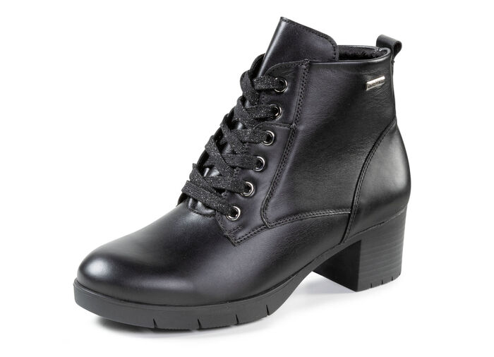 Waldläufer, atmungsaktive Damen-Stiefeletten, Weite H, mit herausnehmbarem Fußbett SCHWARZ