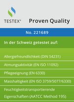 Erstklassige Daunendecken-&bdquo;Sonderserie blau & creme&ldquo; aus dem Schwarzwald 