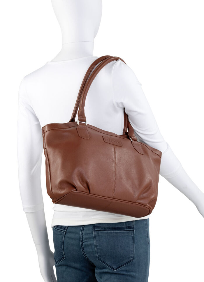 Laurina Tasche aus Vollrind-Nappaleder COGNAC