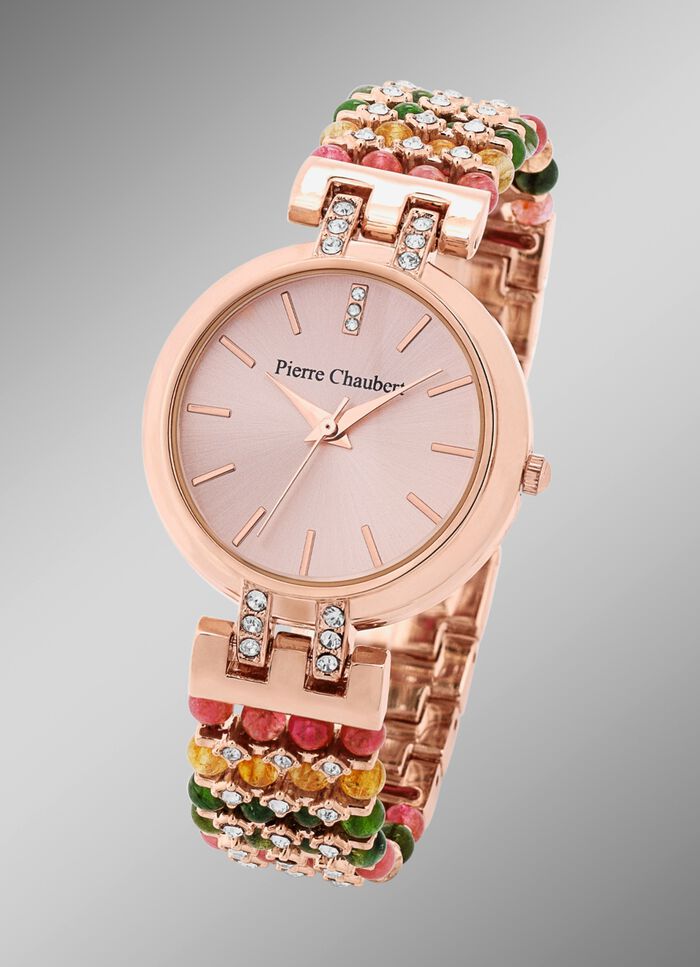 Quartz-Damenuhr mit Metallgeh&auml;use 