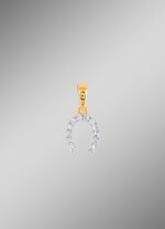 Hufeisen-Anh&auml;nger mit 10 Diamanten 