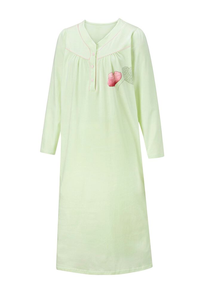 Zweierpack Nachthemden, 3/4 -langen &Auml;rmeln mit Knopfleiste 