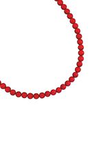 Halskette mit Korallenkugeln 