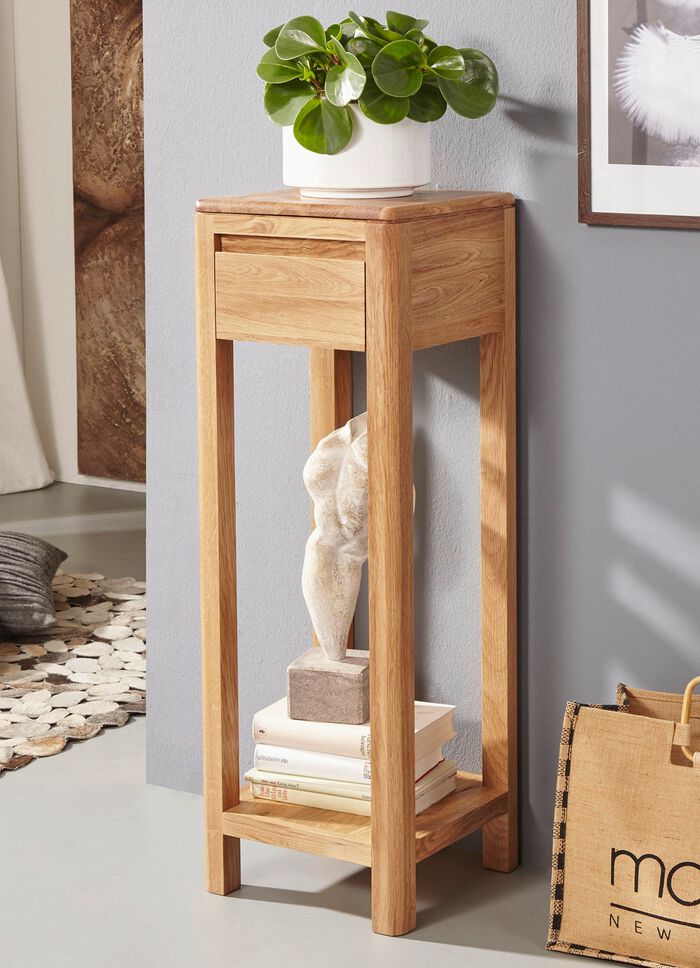 Beistelltisch aus ge&ouml;ltem Massivholz 