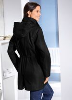 Funktionsjacke mit abnehmbarer Kapuze SCHWARZ