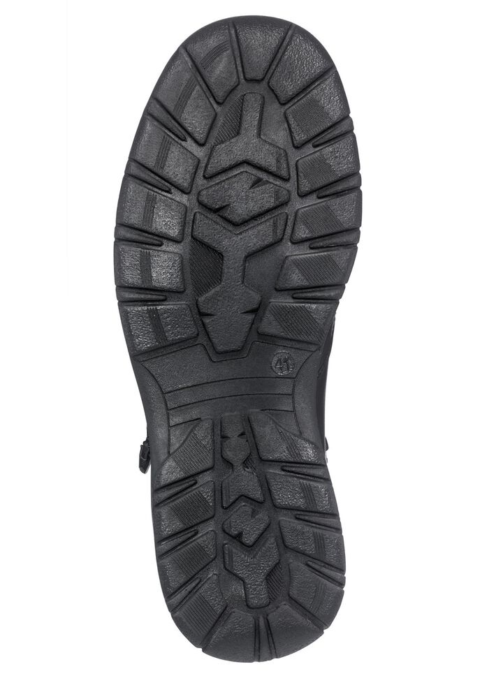 Wetterfeste Stiefelette mit zwei Rei&szlig;verschl&uuml;ssen SCHWARZ