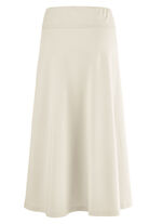 Rock mit gelegten Falten BEIGE