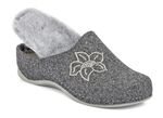 Mubb, gef&uuml;tterte Damen-Hausschuhe, Weite H, mit Lammfell 