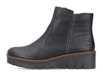 Rieker, gefütterte Damen-Stiefeletten, Winterschuhe, mit Reißverschluss SCHWARZ