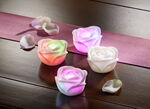 LED-Rosen, 4er-Set 