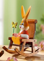 Hasen im Schaukelstuhl 
