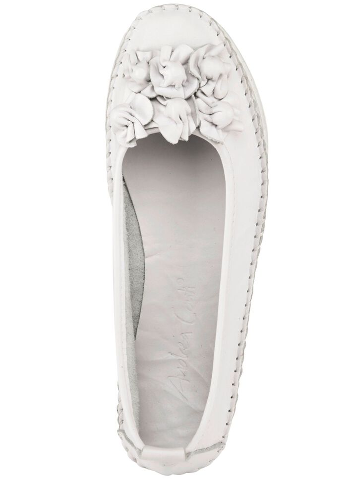 Andrea Conti Mokassin-Slipper mit frechen Lederbl&uuml;ten 