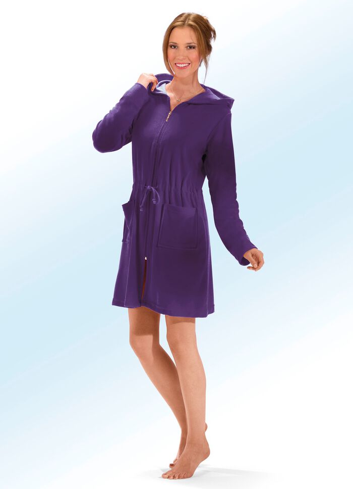 Bademantel mit Tunnelzugband 