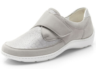 Waldläufer, bequeme Damen-Slipper, Weite H, mit herausnehmbarem Fußbett 