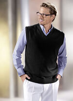 Pullunder mit V-Ausschnitt in 5 Farben SCHWARZ