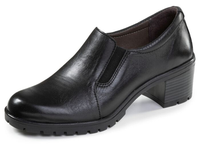 ELENA EDEN, eleganter Damen-Trotteur, Weite H, mit herausnehmbarem Fu&szlig;bett SCHWARZ