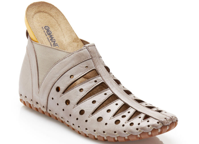 Gemini Bootie mit rotem Herzchen-Einsatz KIESEL