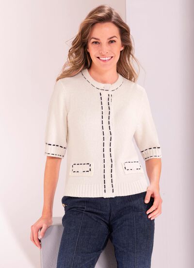 Strickjacke mit Baumwolle 