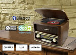 „soundmaster“ Nostalgie-Stereoanlage im Echtholzgehäuse 